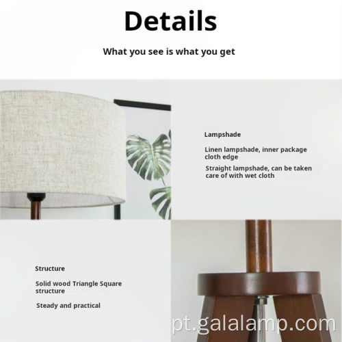 Candeeiro de pé LED nórdico moderno